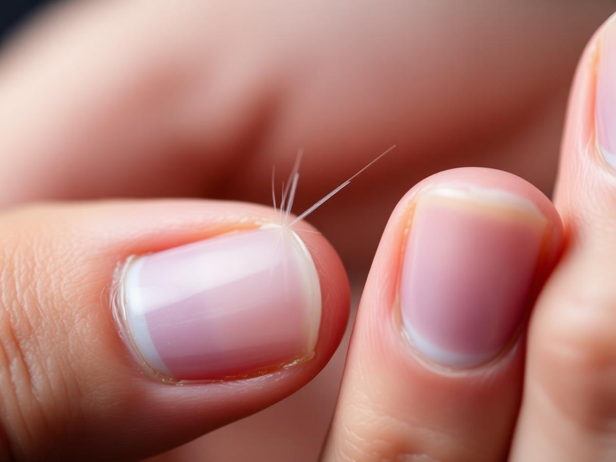 Macro texture of a fine keratin bond