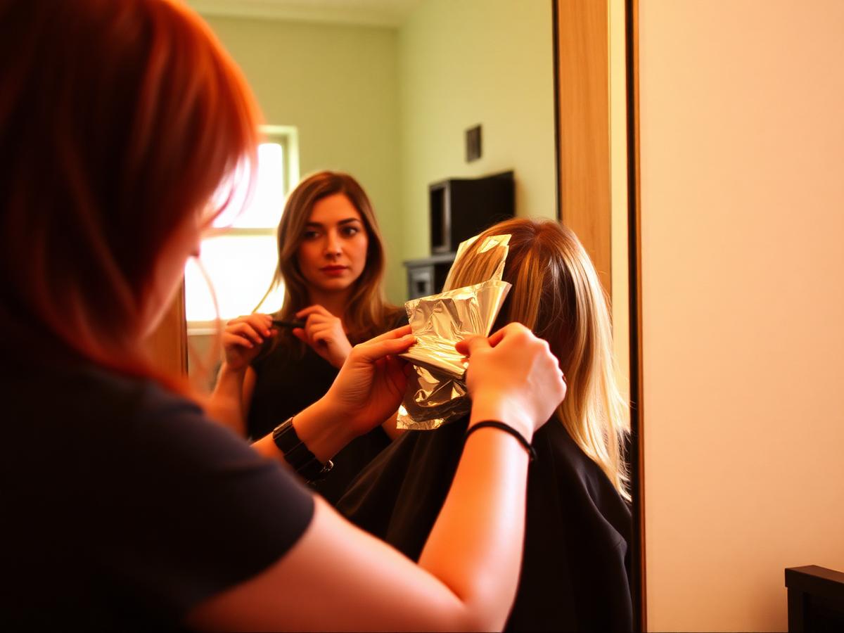 Foils applied for highlights